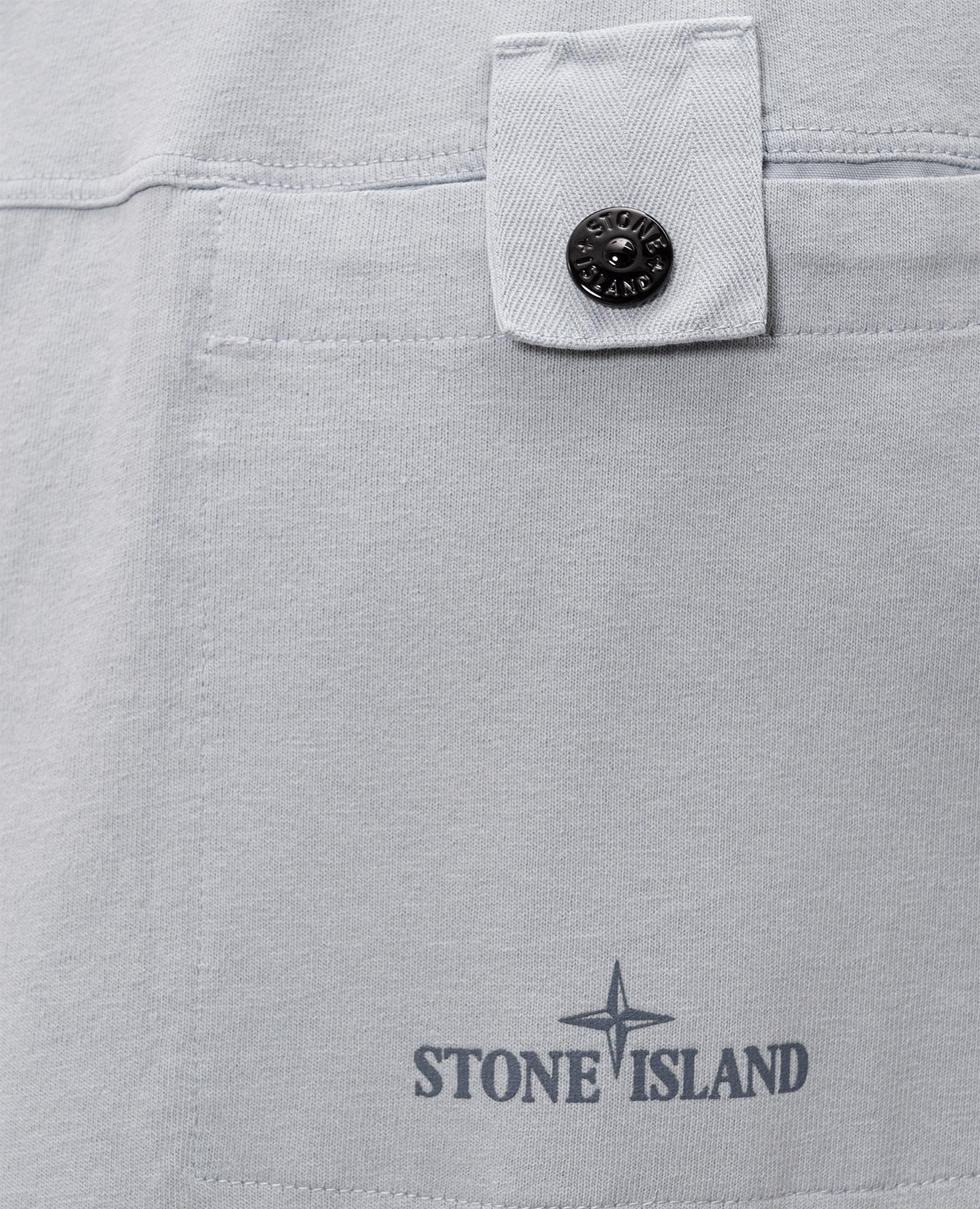 Grey T-shirt with logo print Stone Island 5