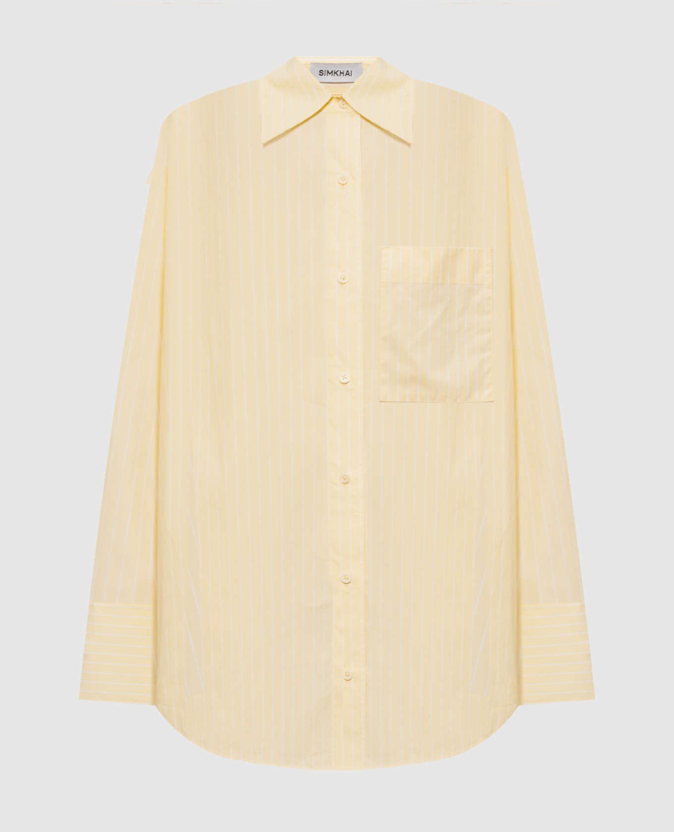 Yellow striped Loen shirt