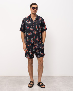 Rhude Black shirt with print RHSS26SR04358