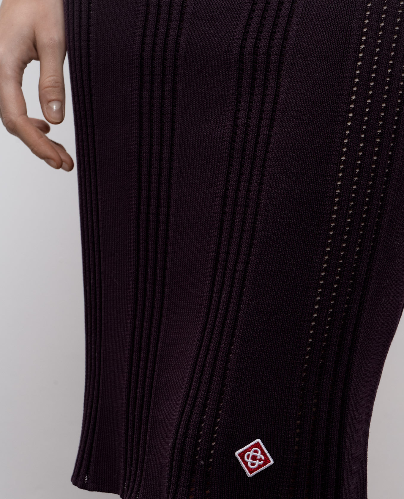 

Purple skirt with logo patch Casablanca, Violet