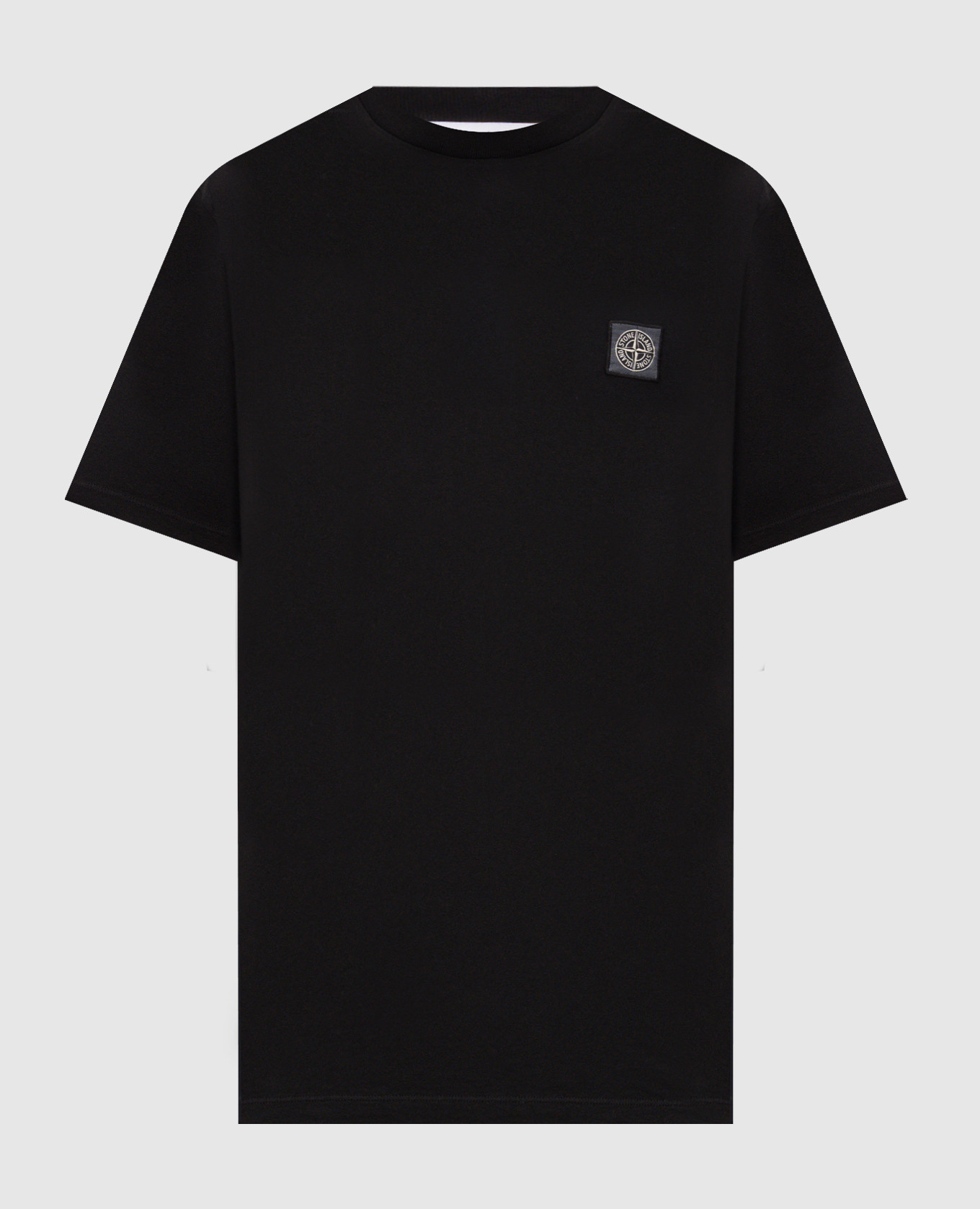 Black T-shirt with logo patch