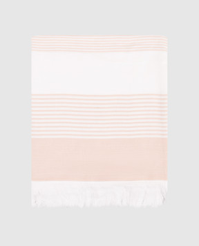 L'appartement White towel KARINA with stripes KARINAPESTEMAL