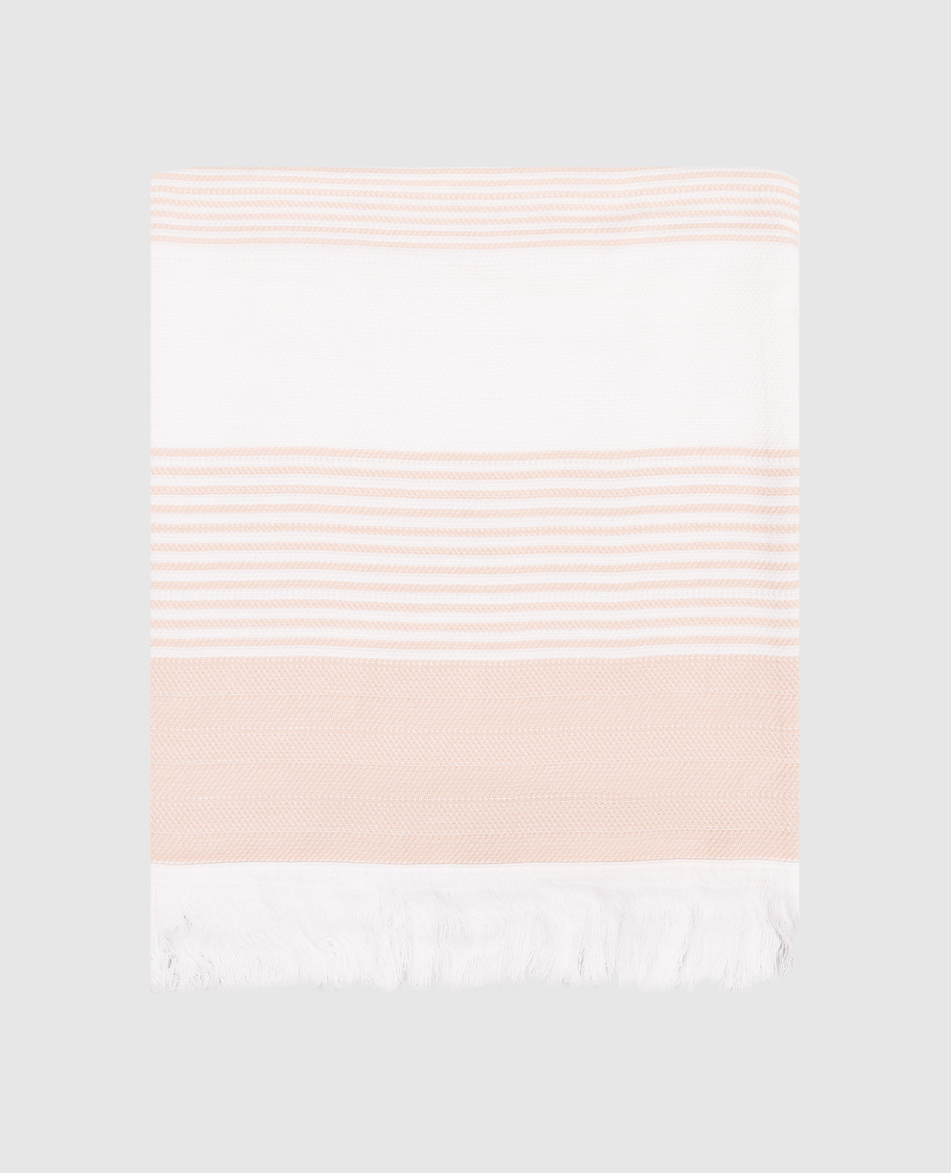White towel KARINA with stripes