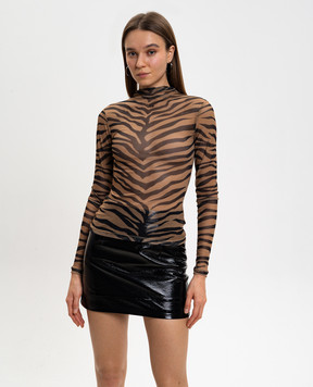 AMIRI Brown ZEBRA top AWTOWO1006