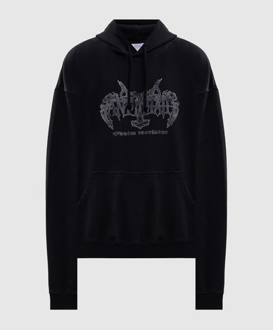 Black hoodie with print