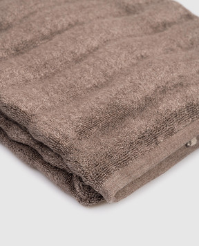 Hamam Brown terry bath towel ASH RIBBED ASHRIBBEDBATHTOWEL