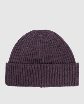 Brunello Cucinelli Purple cashmere hat M2293900