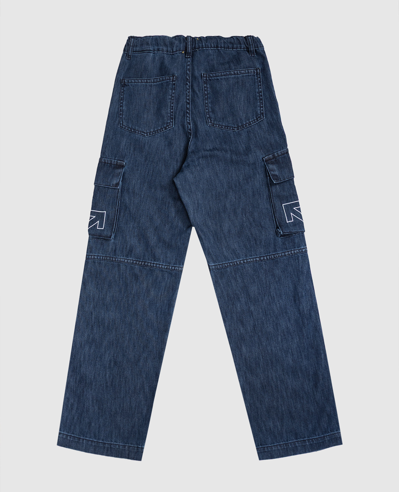 

Kids' blue cargo jeans with logo Off-White, Navy blue