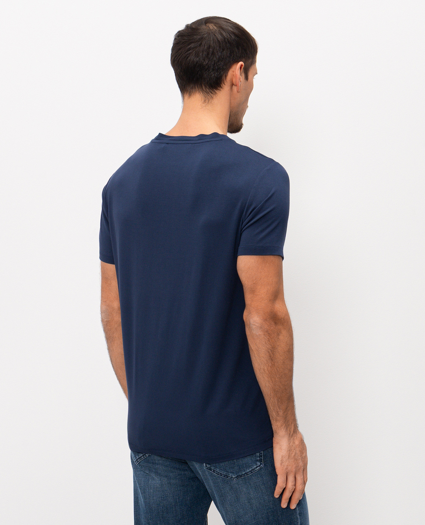 

Blue t-shirt with logo print Trussardi