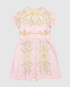 Versace Children's pink printed dress 10195351A17232