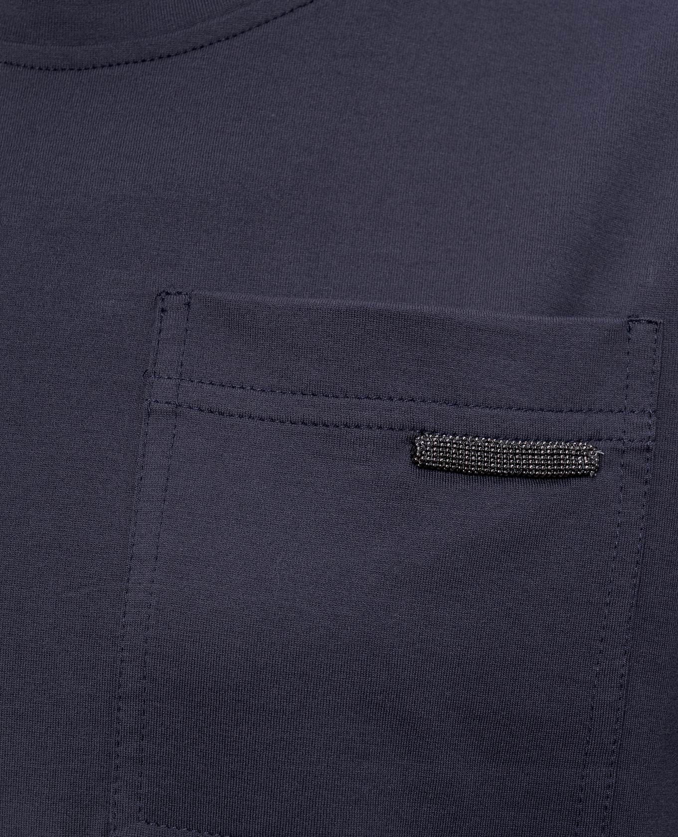 

Blue T-shirt with chain Brunello Cucinelli