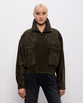 Saint Laurent Green suede jacket 785562YC2AY