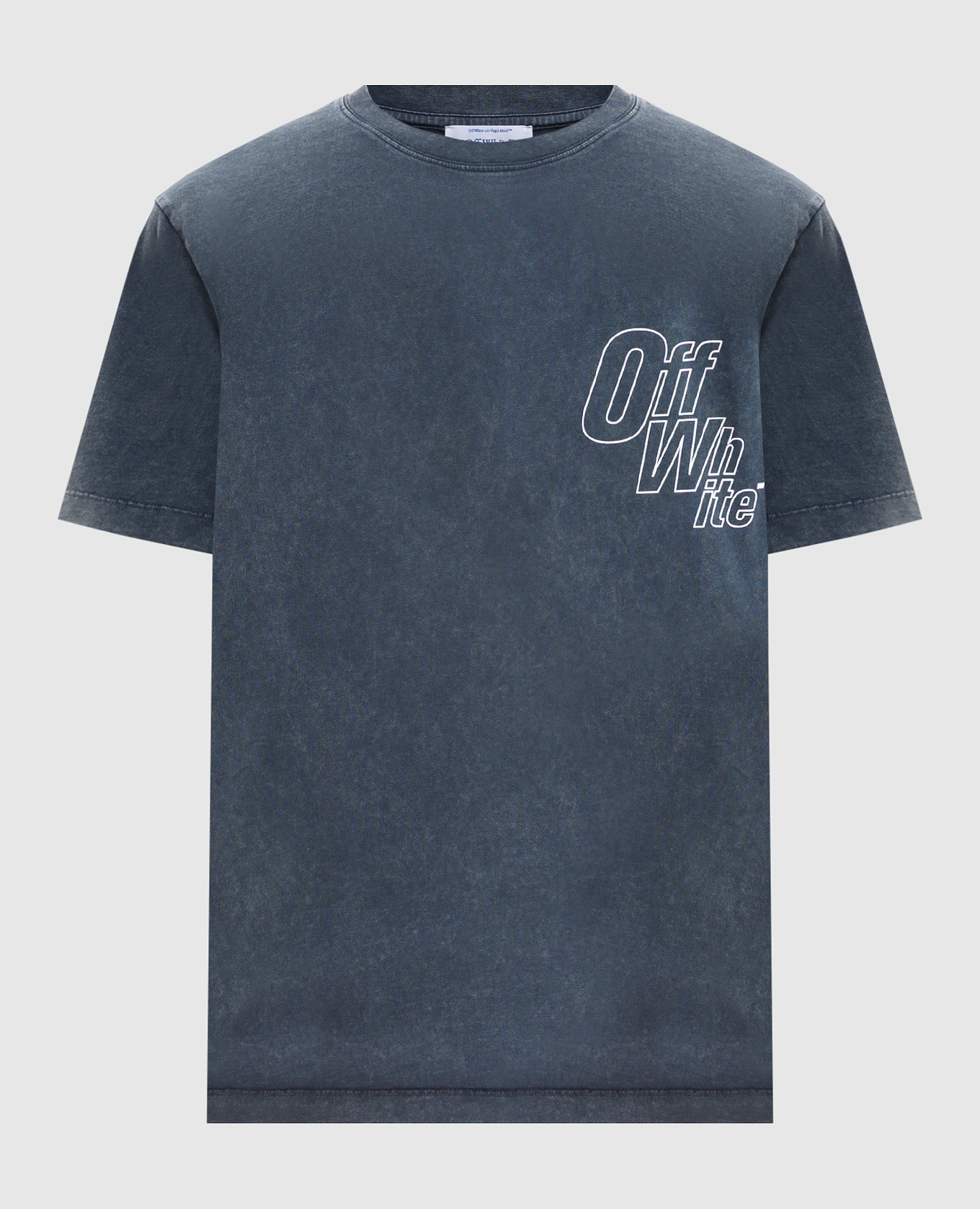 

Blue t-shirt with logo print Off-White