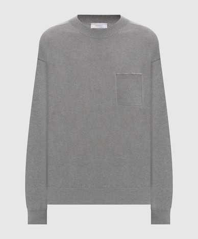 Gray cashmere sweater