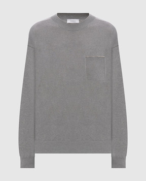 Peserico Gray cashmere sweater A99212F12K09010