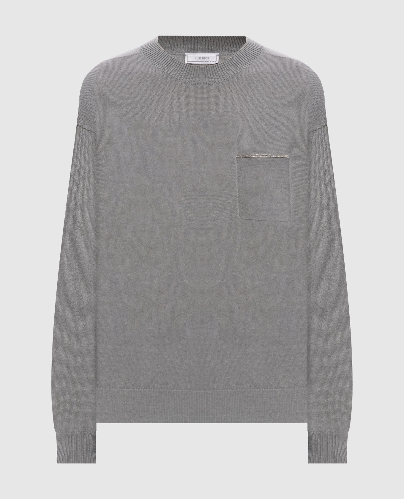 Gray cashmere sweater