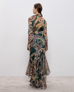 Etro Floral print silk maxi shirt dress WRHA047499SA1K3
