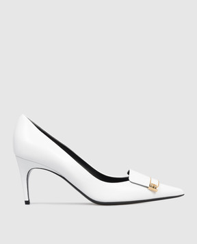Sergio Rossi White leather shoes with monogram B14490MMVN13