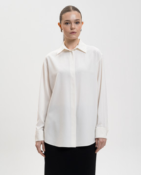 The Row Penrose white silk shirt 10383W2861