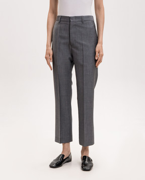 Sofie D`Hoore Prae grey wool trousers PRAEWOM