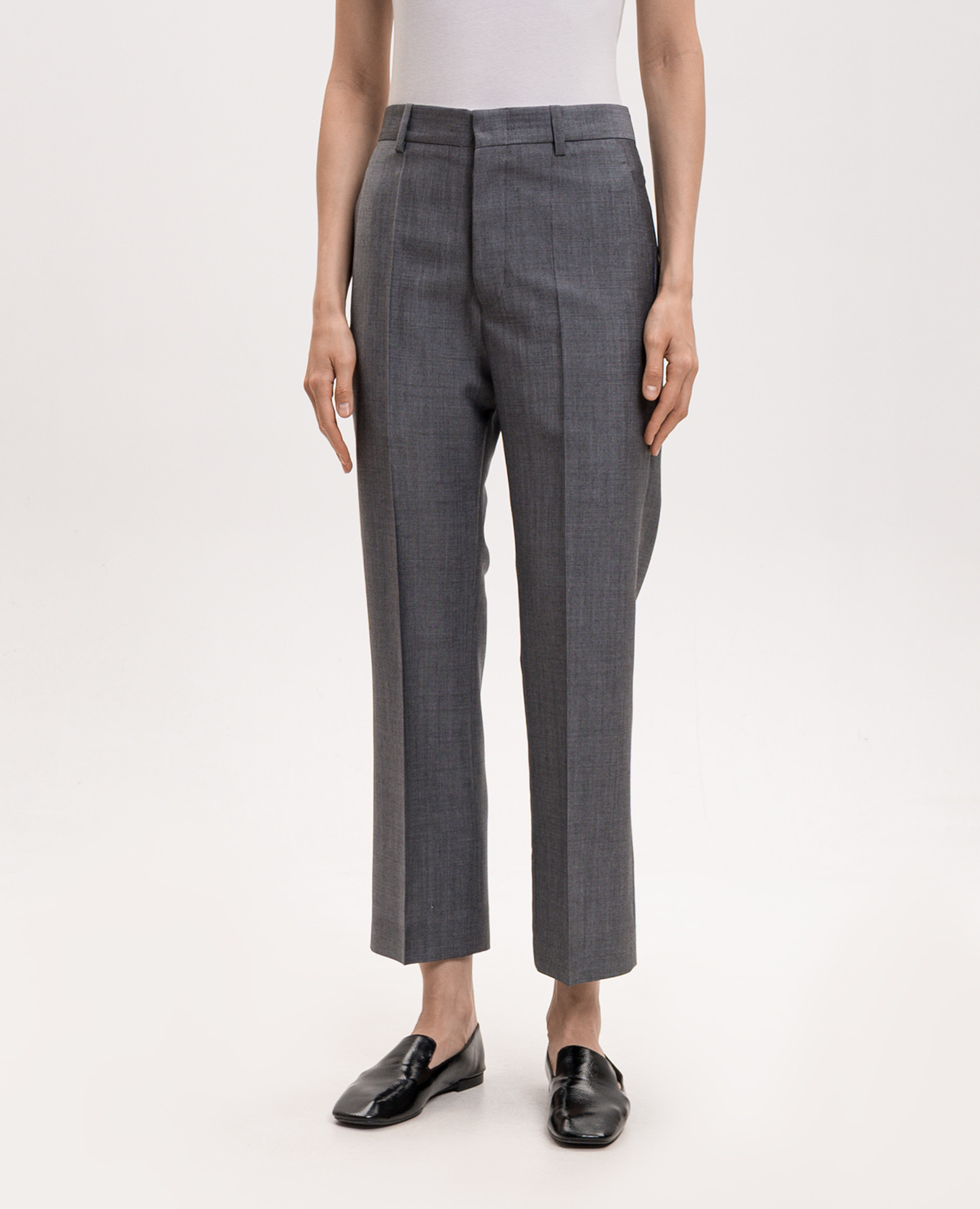 

Prae grey wool trousers Sofie D`Hoore