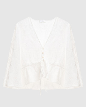 Ballantyne White silk blouse BLW257RCS00