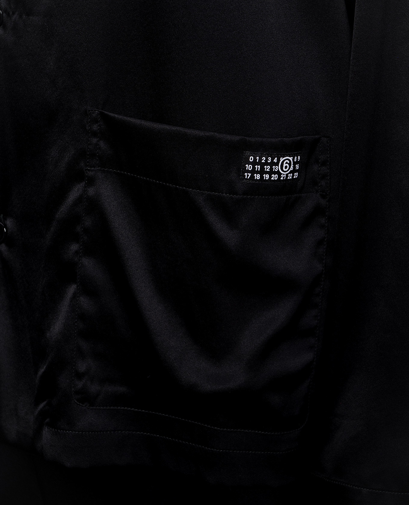 

Black silk blouse in pajama style Maison Margiela MM6