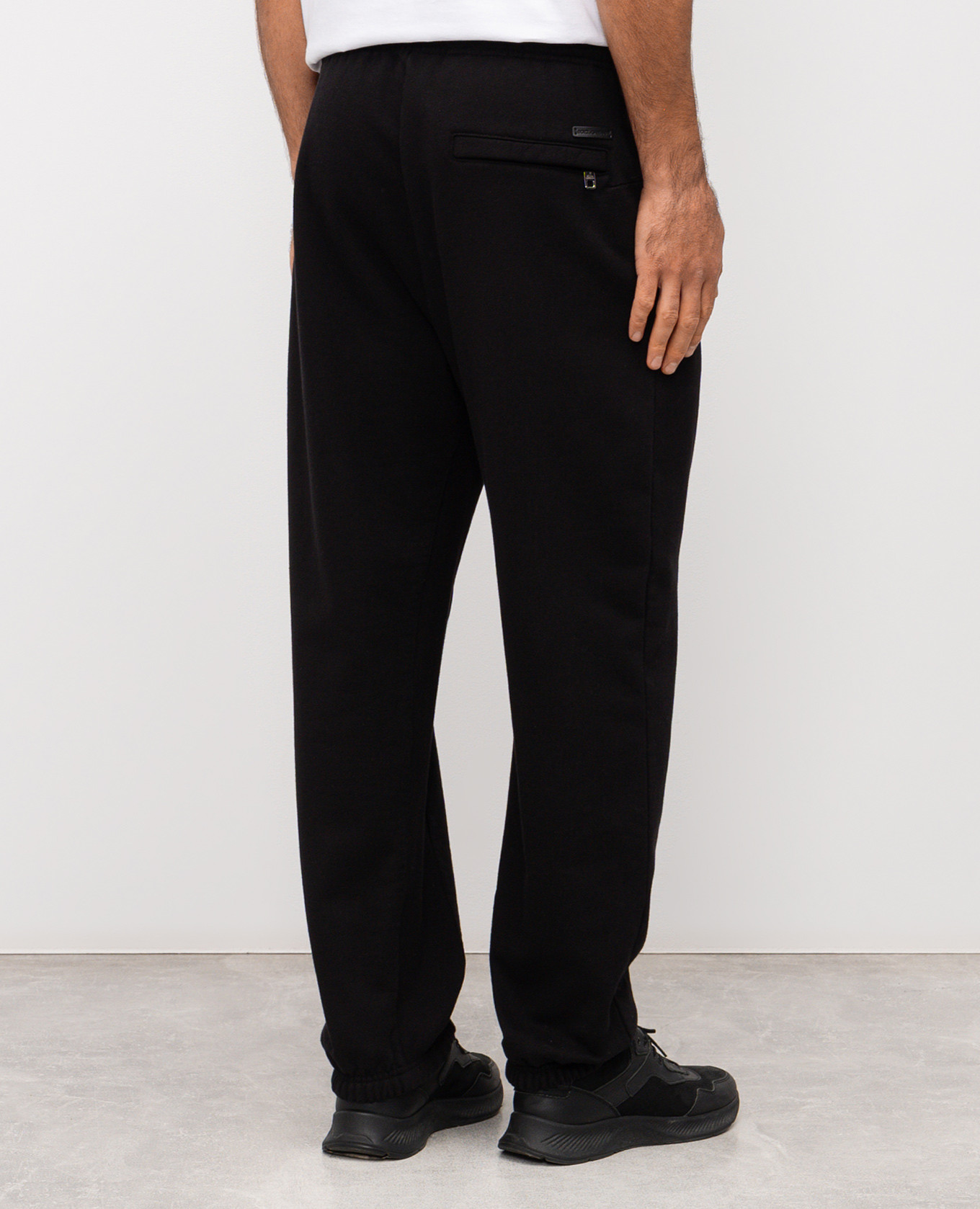 

Black insulated joggers with logo Dolce&Gabbana