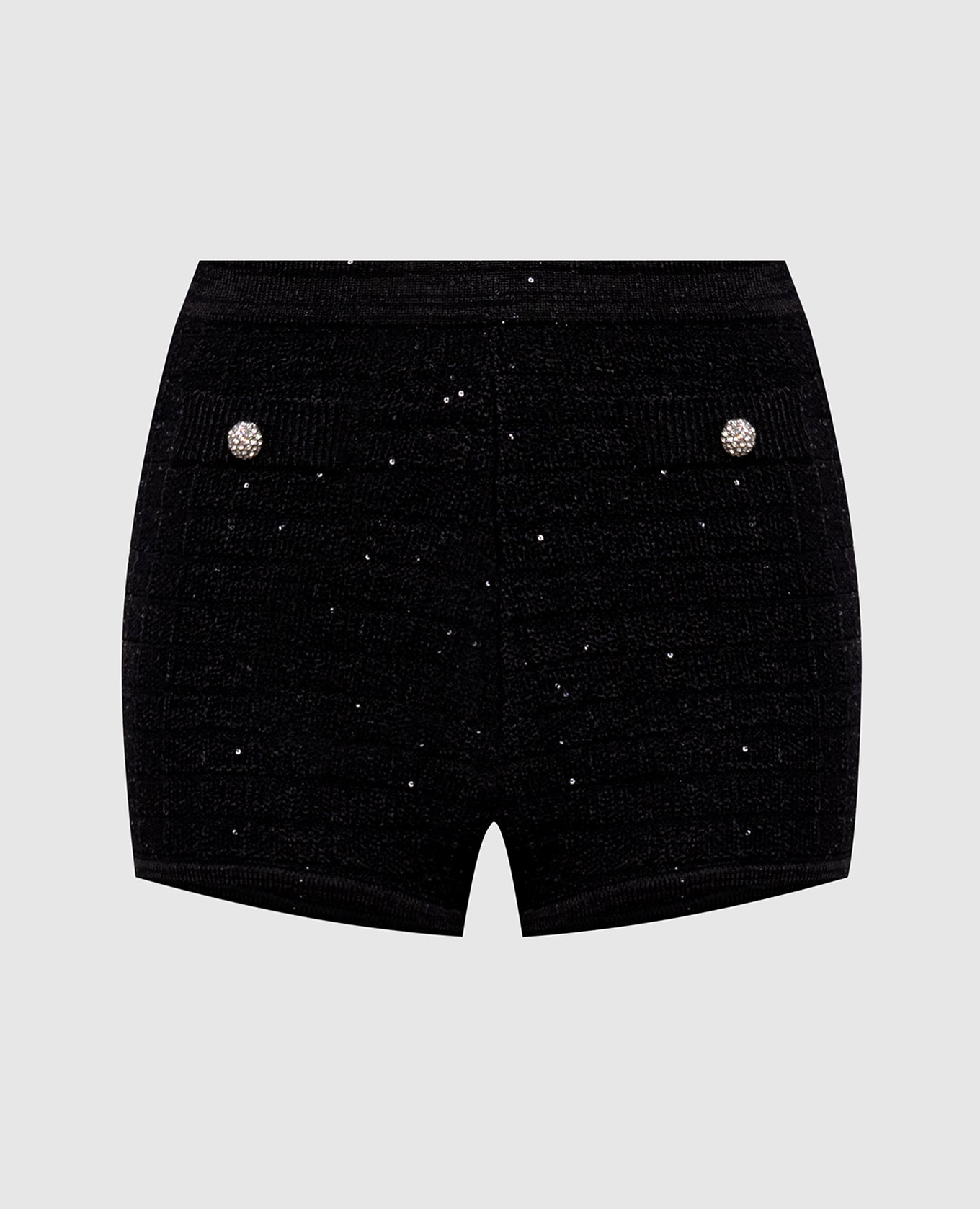 

Black tweed shorts with wool Alessandra Rich
