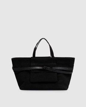 Gianni Chiarini Black suede Belty tote bag BS12695CMSTEMU