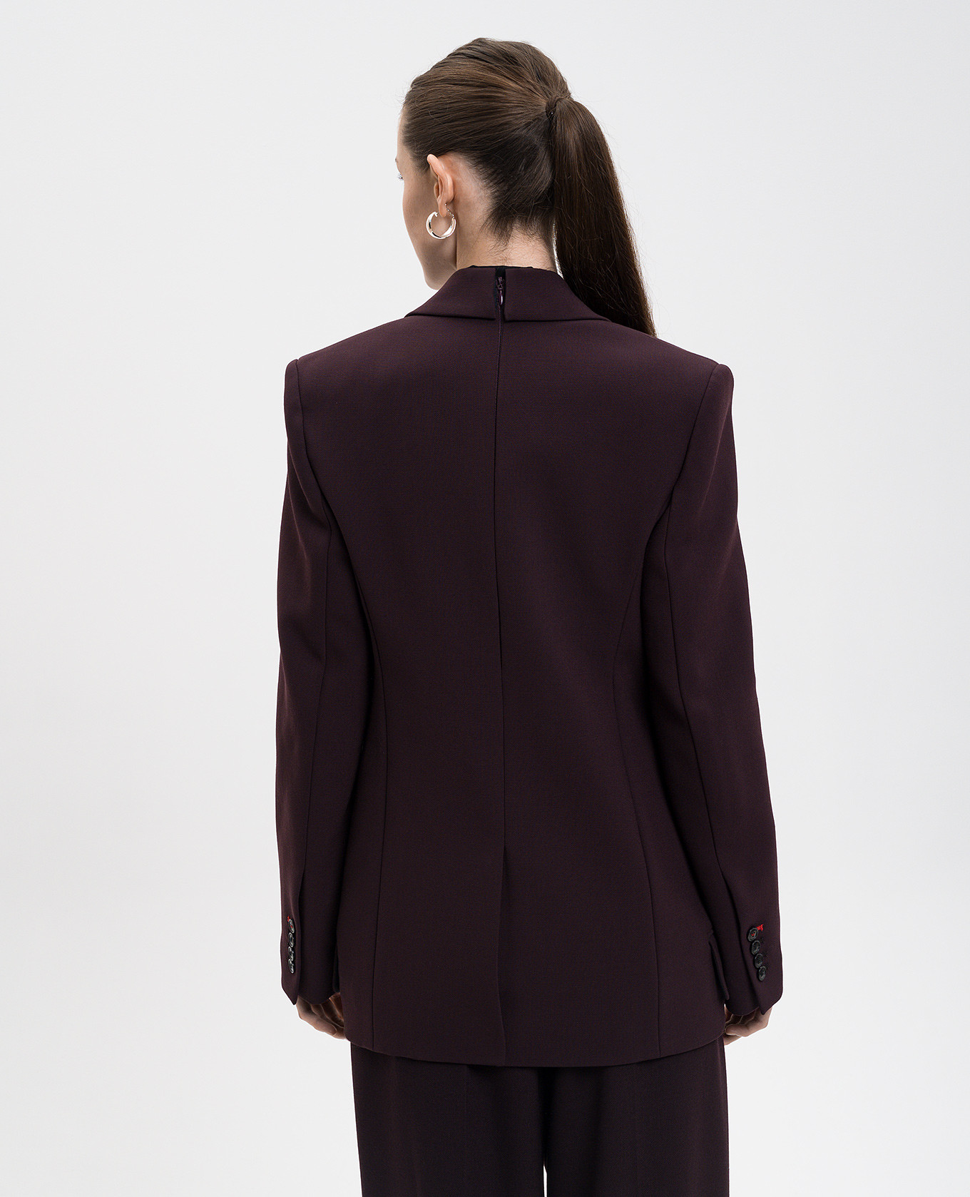 Purple jacket with wool Victoria Beckham 4