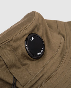 C.P. Company Khaki children's panama with logo CMX00NLOA04