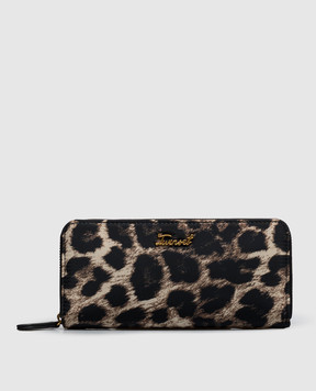 Twinset Beige leopard print wallet 262TL8010
