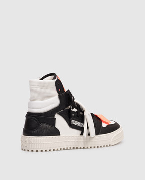 Off-White Black 3.0 Floating Arrow combo high tops OMIA065S26LEA001