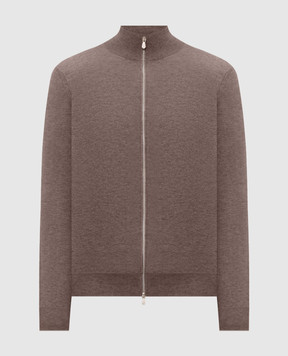 Brunello Cucinelli Brown cashmere cardigan M2200106