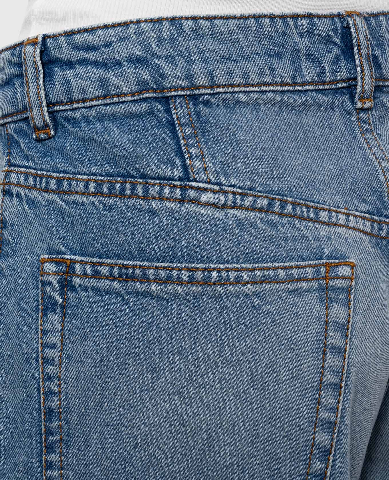 Blue jeans with a worn effect Ami Paris 5
