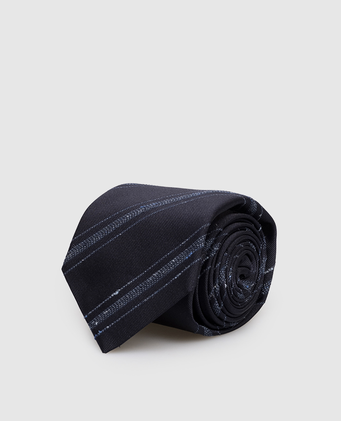 

Blue striped silk tie Brunello Cucinelli