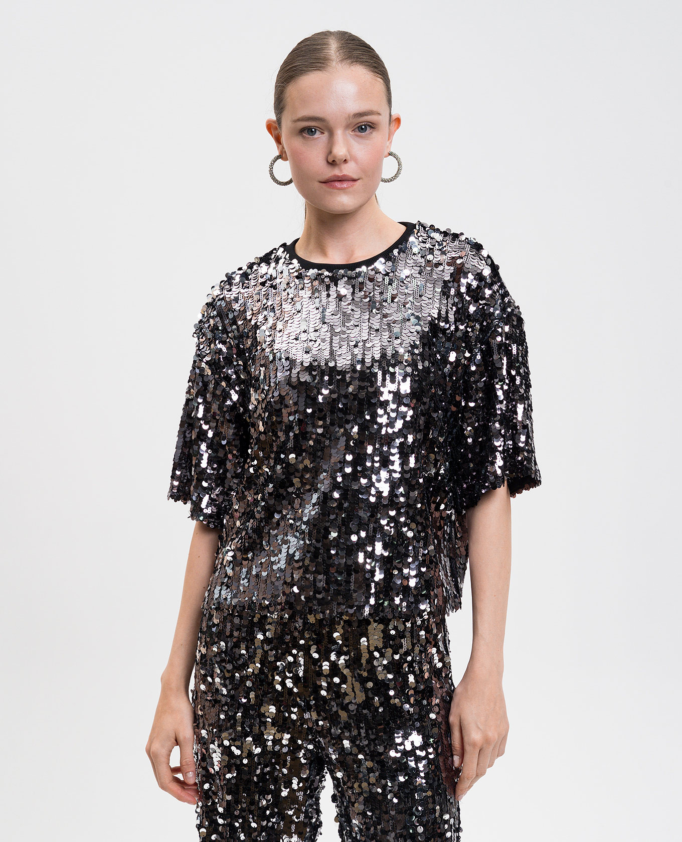 

Black top CACAO with sequins Max Mara Weekend