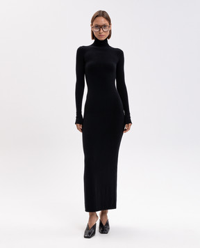 Jacob Lee Black cashmere dress WCD0018AW26SLIT