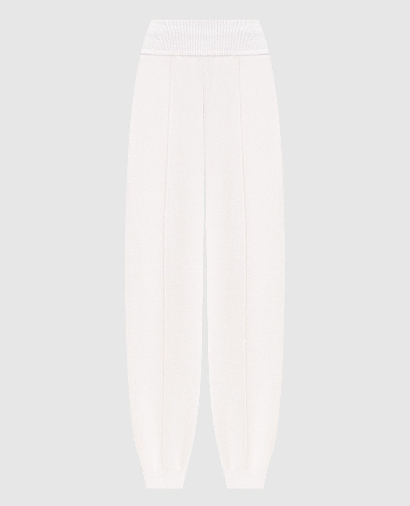 Ivory cashmere joggers