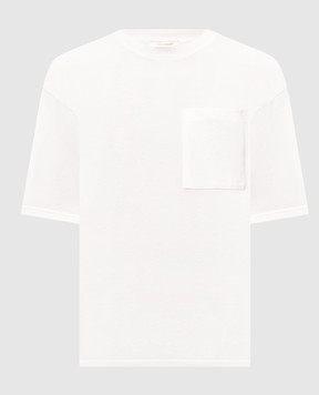 Officina 36 White T-shirt with pocket CUPF68