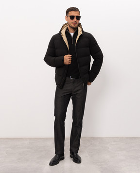 Stefano Ricci Black wool, silk and cashmere jumper KE08004L01E26374
