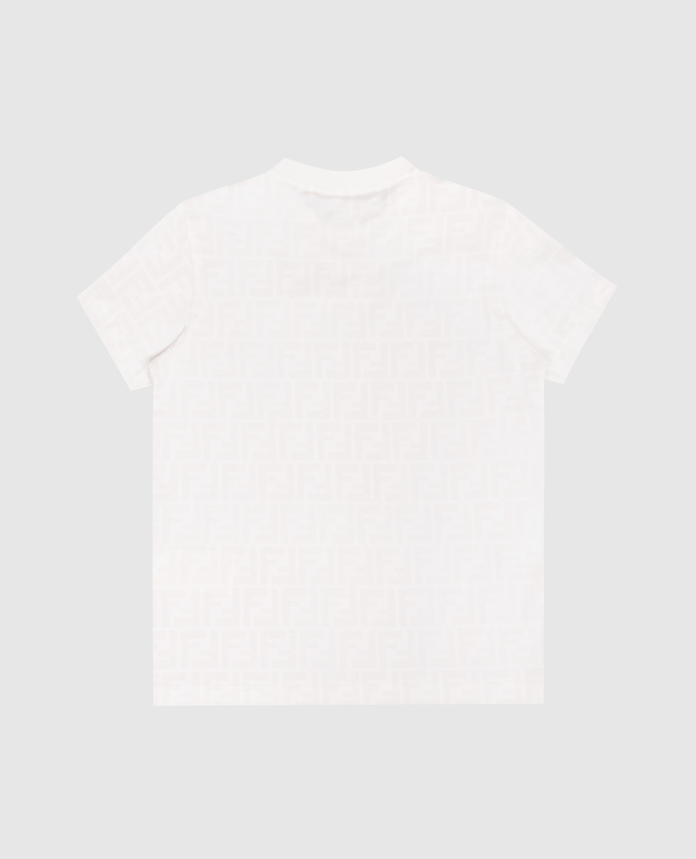 

Children's white T-shirt with monogram print Fendi