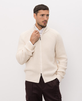 Peserico Ivory wool cardigan R59560F0509044