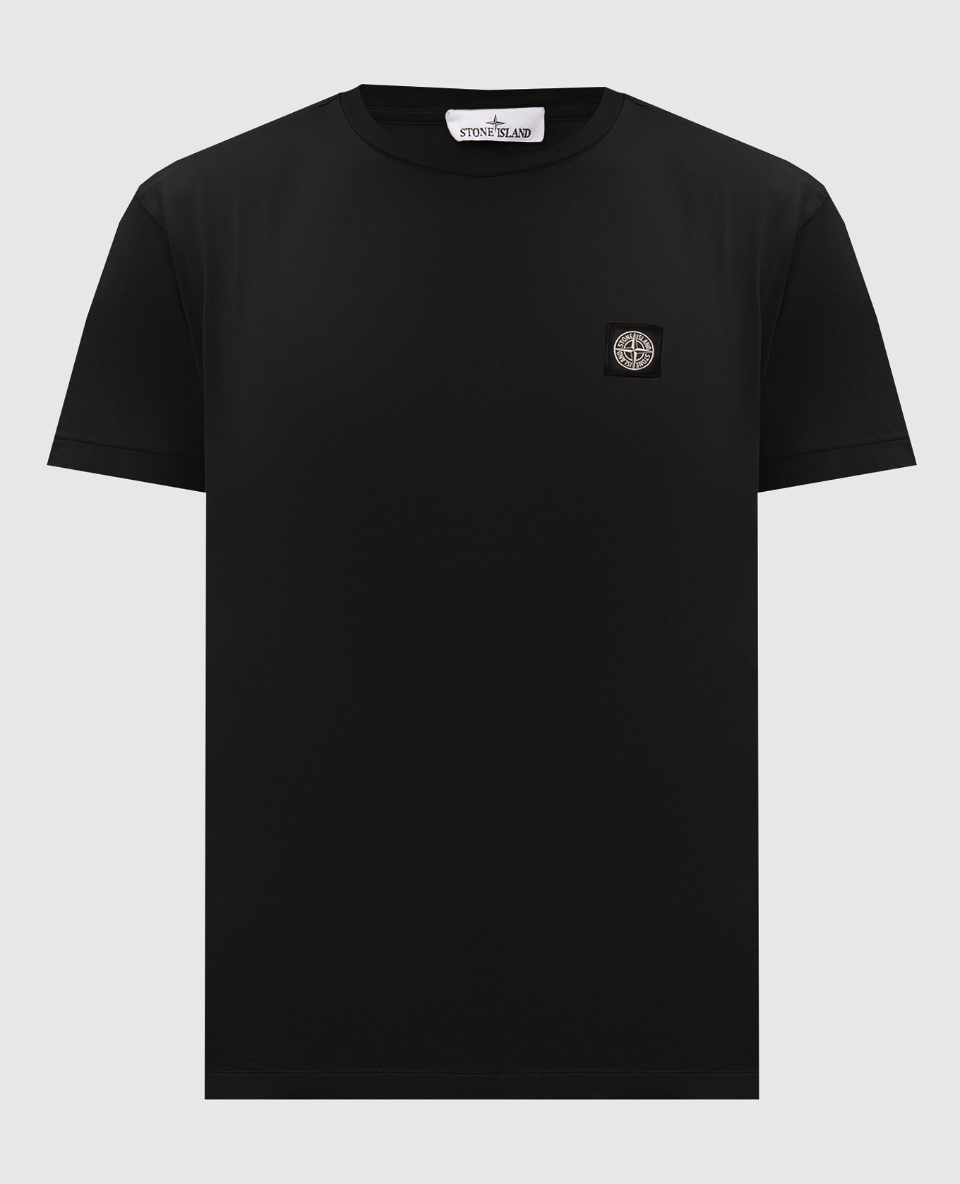 Black T-shirt with logo patch