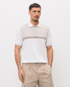 Stefano Ricci Patterned silk polo shirt K818117P31F26283