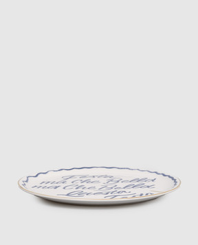 Bitossi Home White porcelain pizza plate Party LGP01002