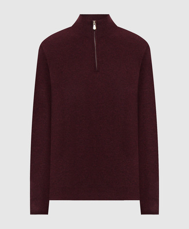 Burgundy cashmere jumper