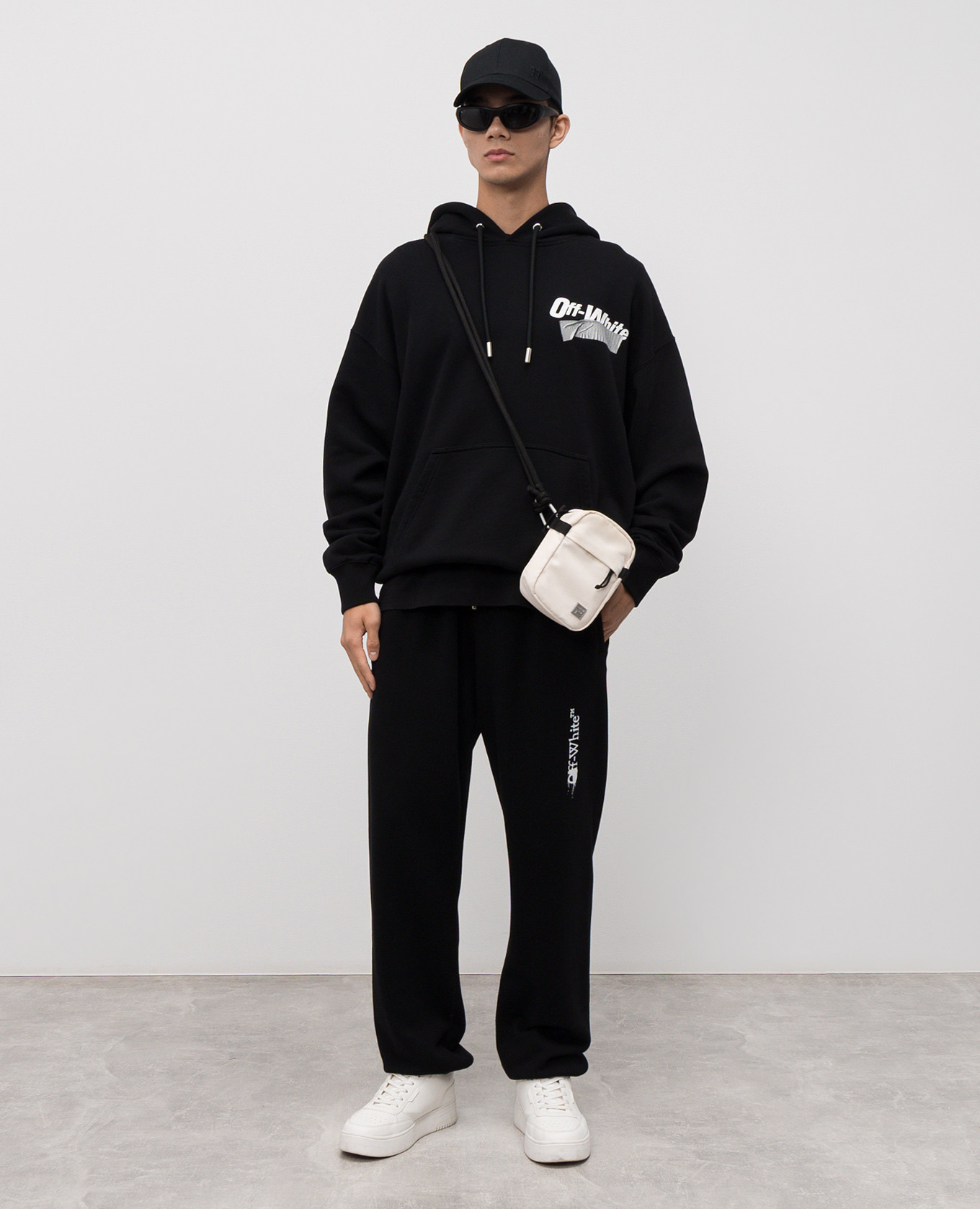 

Black Cupid Tape Hoodie Off-White