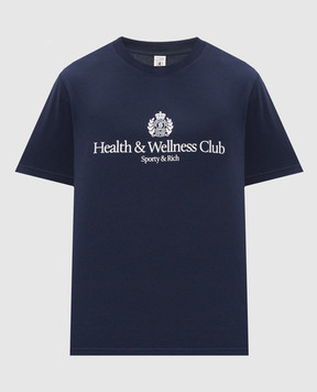 Sporty & Rich H&W Crest Blue T-Shirt TO119710241BL106